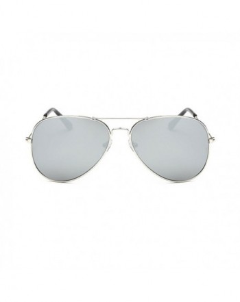 Coolsunny Classic Aviator Sunglasses Silver Silver