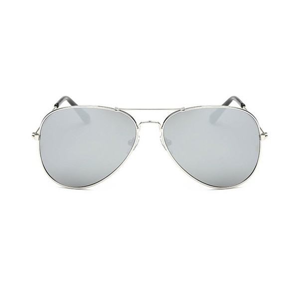 Coolsunny Classic Aviator Sunglasses Silver Silver