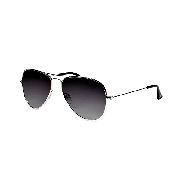 Polarized Aviator Sunglasses Micro Silver