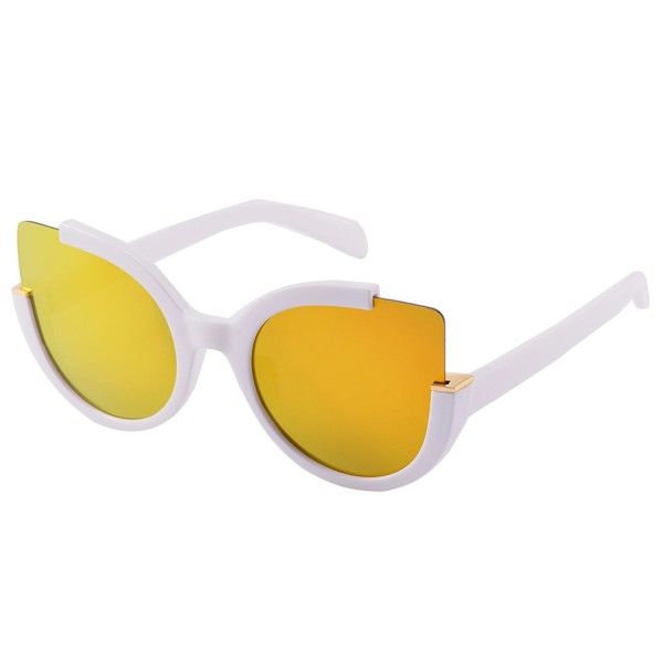 COASION Vintage Oversized Mirrored Sunglasses