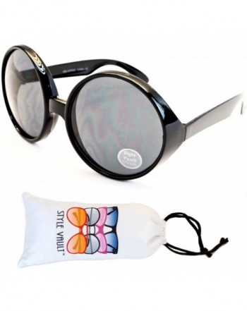 Style Vault Oversized Sunglasses Black dark