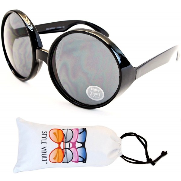 Style Vault Oversized Sunglasses Black dark