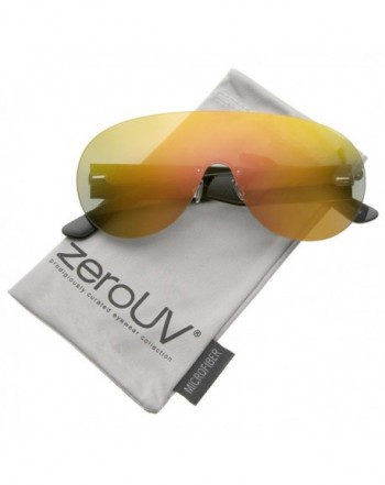 zeroUV Futuristic Rimless Aviator Sunglasses