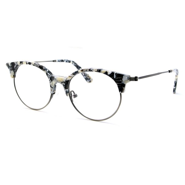 TIJN Cateye Eyeglasses Semi rimless Glasses