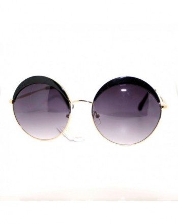 Womens Plastic Oversize Circle Sunglasses