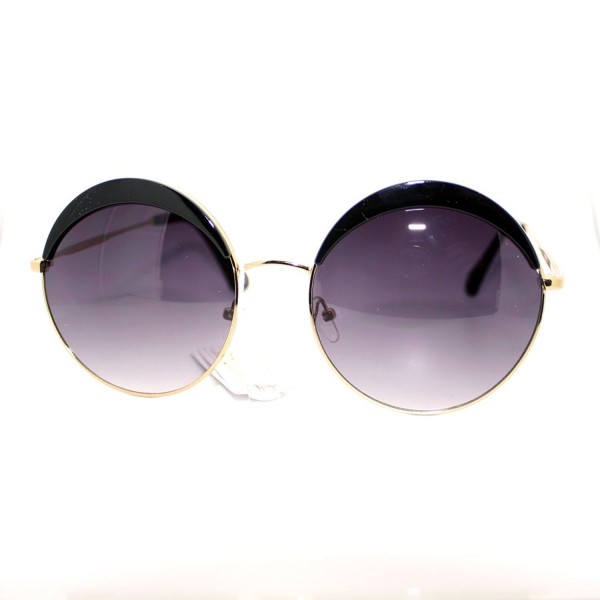 Womens Plastic Oversize Circle Sunglasses