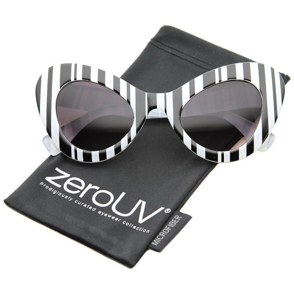 zeroUV Oversize Exaggerated Sunglasses Black White