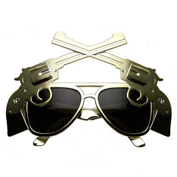 zeroUV Costume Aviator Sunglasses Light Gold