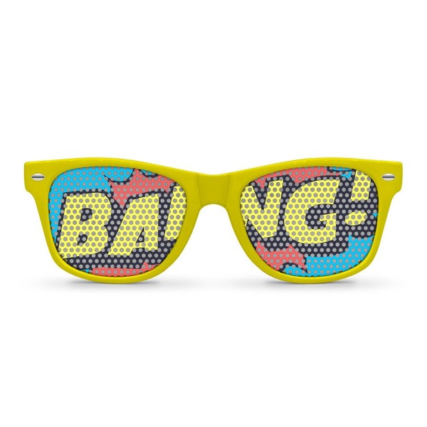 BANG Yellow Retro Party Sunglasses