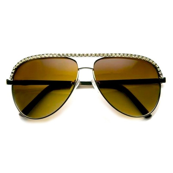 Rhinestones Aviator Sunglasses Stunner Celebrity