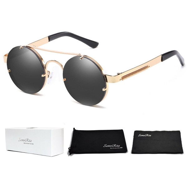 SamuRita Spring Rimless Oversized Sunglasses