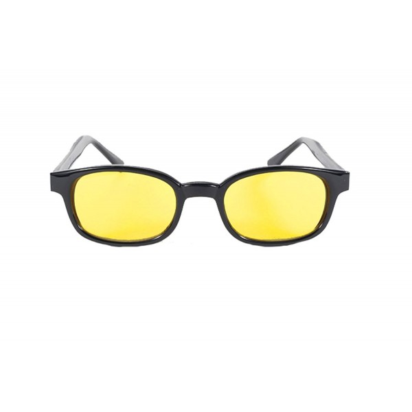 Black Frame Yellow Wayfarer Sunglasses