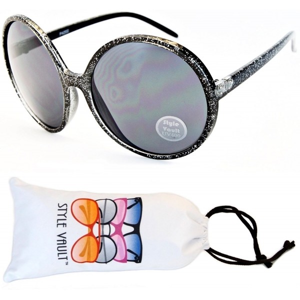 Style Vault Oversized Sunglasses Black Dark