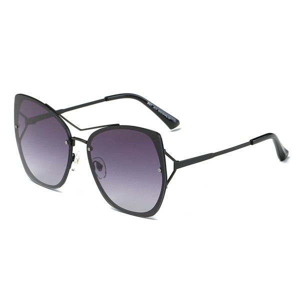 DONNA Oversized Mirrored Sunglasses Gradient