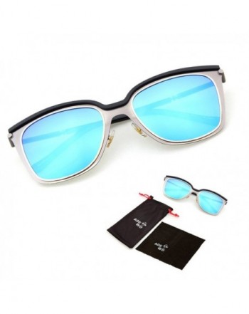 ADEWU Classic Square Plastic Aviator Sunglasses