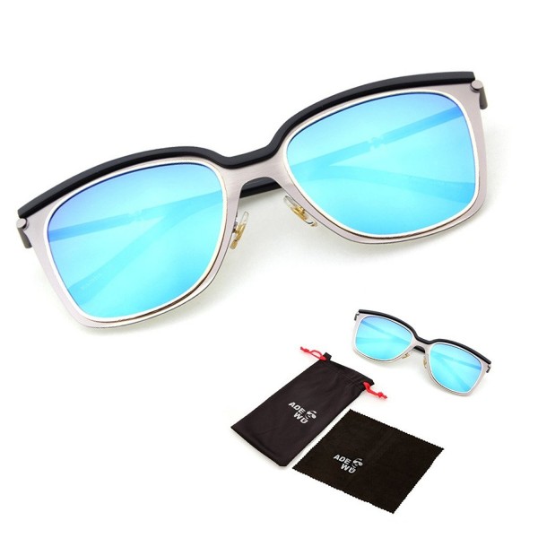 ADEWU Classic Square Plastic Aviator Sunglasses