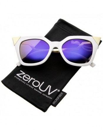 zeroUV Womens Colored Sunglasses White Gold