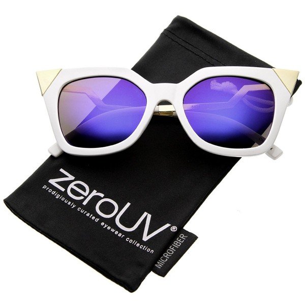 zeroUV Womens Colored Sunglasses White Gold