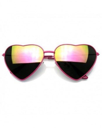 Premium Womens Heart Sunglasses Mirror
