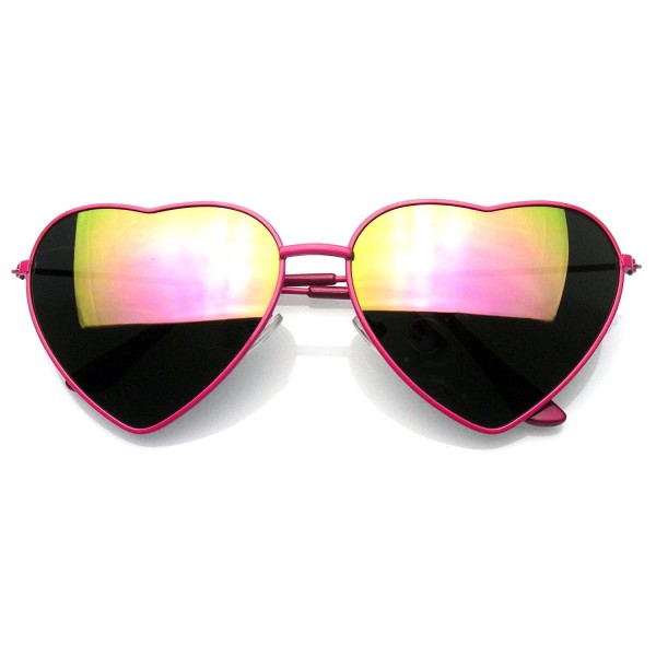 Premium Womens Heart Sunglasses Mirror