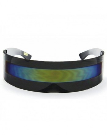 WebDeals Futuristic Monoblock Sunglasses Multicolor