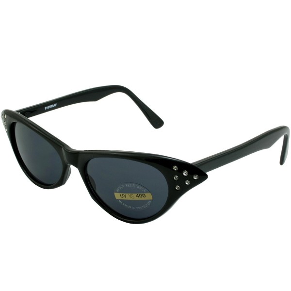 Rhinestone Party Sunglasses Black smoke