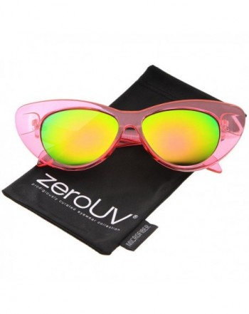 zeroUV Womens Iridescent Exaggerated Sunglasses