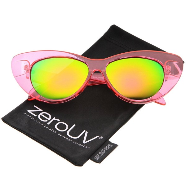 zeroUV Womens Iridescent Exaggerated Sunglasses