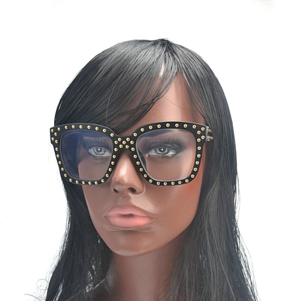 Oversized Wayfarer Eyewear Sunglasses black clear