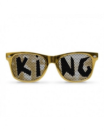 KING Gold Retro Party Sunglasses