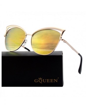 GQUEEN Oversized Polarized Mirrored Sunglasses