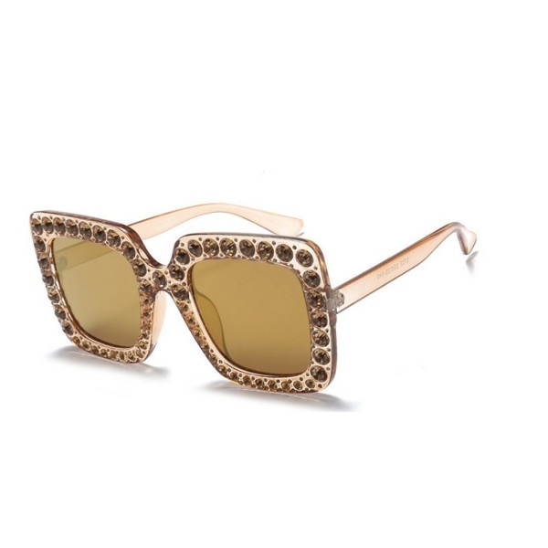 Oversized Diamond Sunglasses Handmade gold