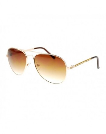 Luxury Bling Rhinestone Aviator Sunglasses