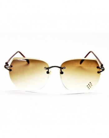 Semi-rimless sunglasses