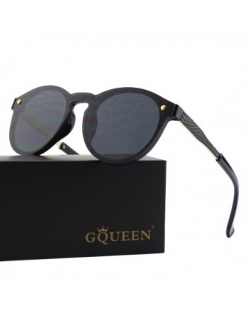 GQUEEN Futuristic Rimless Mirrored Sunglasses