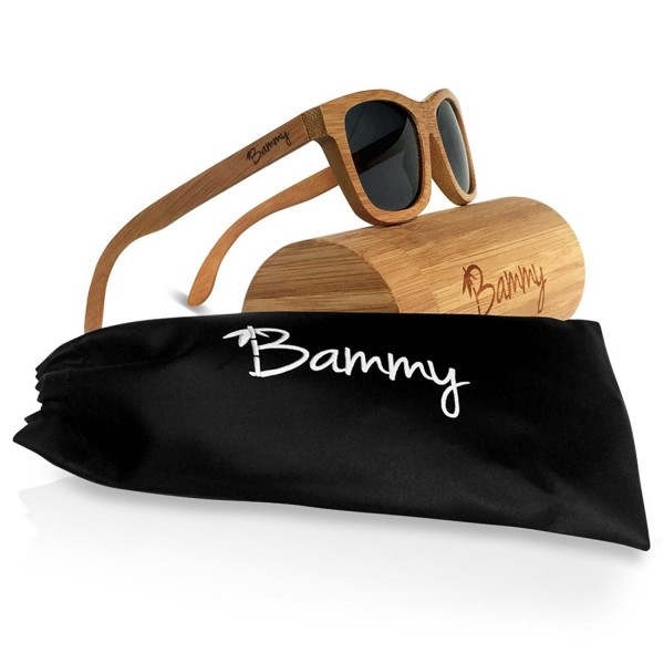 Bammy Bamboo Sunglasses Dark Black