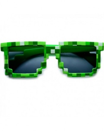 Block 8 bit Sunglasses Favors Pixel Green
