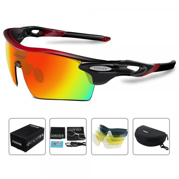 COSVER Polarized Sunglasses Interchangeable Multicoloured