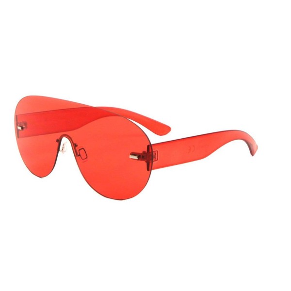 Aspen Rimless Shield Sunglasses Transparent