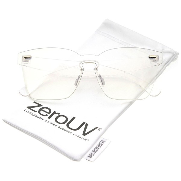 zeroUV Oversize Rimless Keyhole Sunglasses