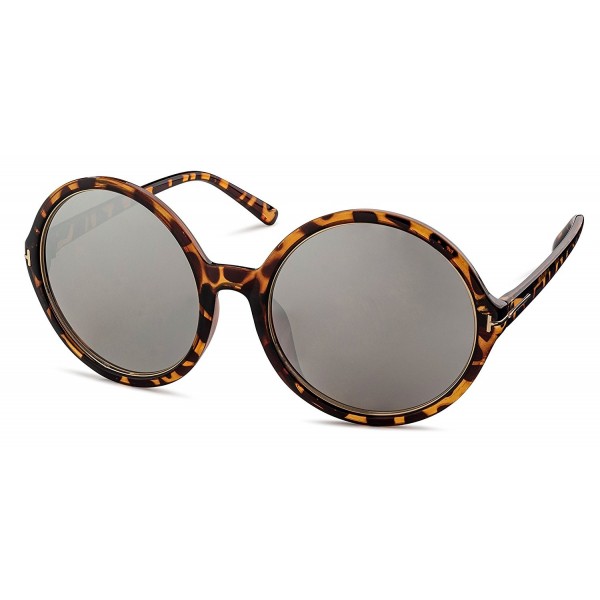 Havana Silver Mirror Stylle Sunglasses