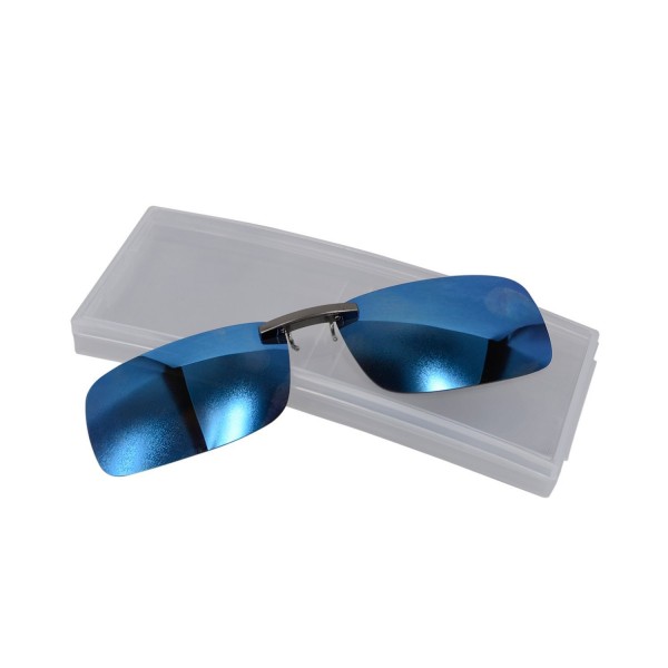 Polarized Uv Clip on Blue Reflective Lens Sunglasses for Metal Frame ...