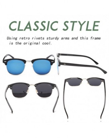 Semi-rimless sunglasses