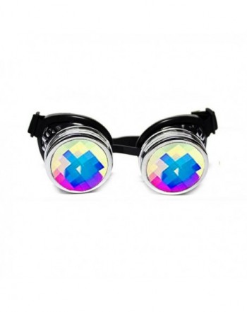 GloFX Chrome Padded Kaleidoscope Goggles
