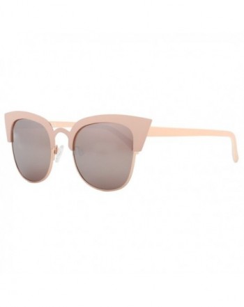 Pointed Semi Rimless Sunglasses Polarized 86594A