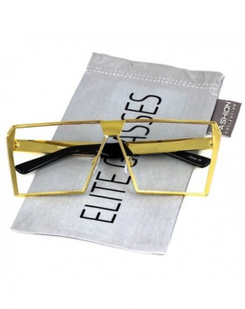 Elite Oversized Square Silver Sunglasses