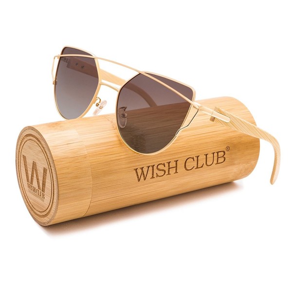 WISH CLUB Polarized Sunglasses Protection%EF%BC%88Brown%EF%BC%89