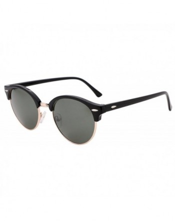 FEISEDY Classic Semi rimless Plastic Sunglasses