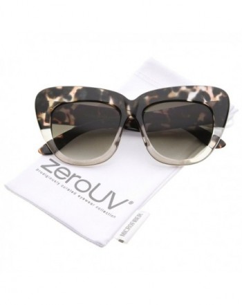 zeroUV Oversize Sunglasses Black Tortoise Fade Lavender