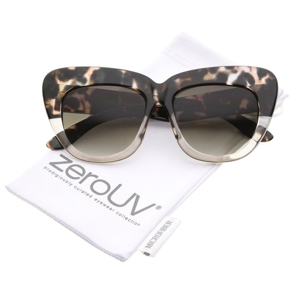 zeroUV Oversize Sunglasses Black Tortoise Fade Lavender